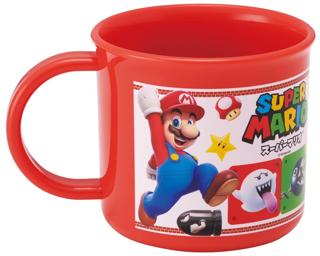 Skater Super Mario 200ml Antibacterial Cup Dishwasher Safe Made in Japan- Japan Figure Store - #1 Bring To You The Best Japanese Goods