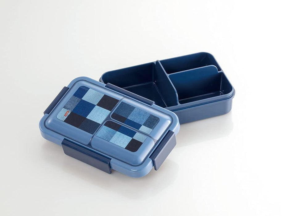 Skater Small Capacity 550ml Soft Lunch Box with 4-Point Lock and Antibacterial Gasket Denim- Japan Figure Store - #1 Bring To You The Best Japanese Goods