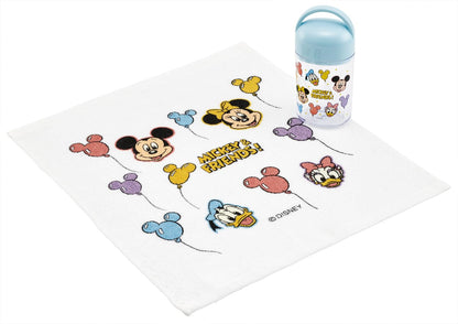 Skater Antibacterial Hand Towel Set with Case 32x30.5cm Disney Mickey Friends