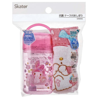 Skater My Melody Kirakira Doll Hand Towel Set with Case Antibacterial 32 x 30.5cm Japan-Made- Japan Figure Store - #1 Bring To You The Best Japanese Goods