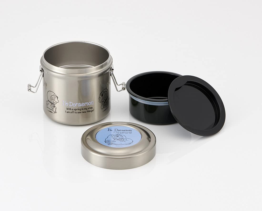 Skater Insulated 600Ml Stainless Steel Lunch Box Rice Bowl Type I'M Doraemon Antibacterial - STLB1AG-A- Japan Figure Store - #1 Bring To You The Best Japanese Goods