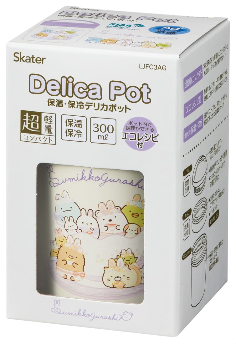 Skater 300ml Insulated Antibacterial Soup Jar with Sumikko Gurashi Rabbit Garden Design- Japan Figure Store - #1 Bring To You The Best Japanese Goods