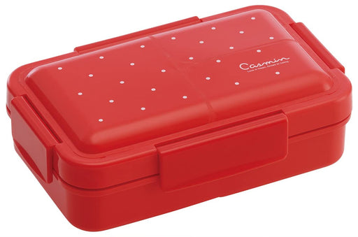 Skater Casmin Red Lunch Box 550ml - Antibacterial 4-Point Lock Gasket for Women- Japan Figure Store - #1 Bring To You The Best Japanese Goods