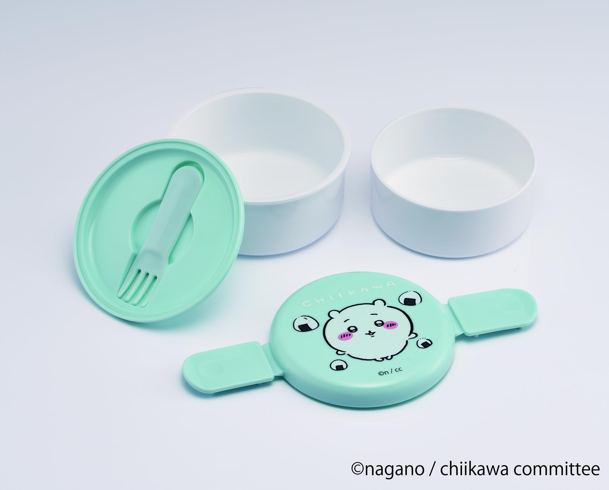 Skater Chiikawa 2-Tier Round Lunch Box 500ml Antibacterial Made in Japan- Japan Figure Store - #1 Bring To You The Best Japanese Goods