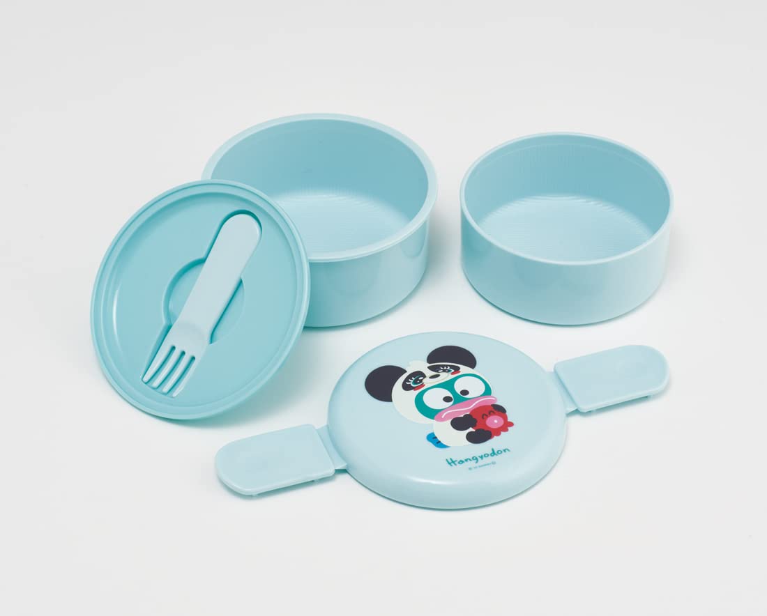 Skater 500ml 2 Tier Round Antibacterial Lunch Box Hangyodon Headgear Sanrio Design Made in Japan- Japan Figure Store - #1 Bring To You The Best Japanese Goods