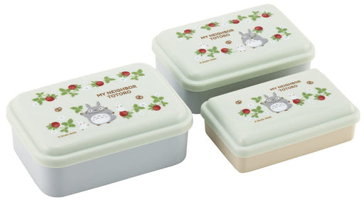 Skater My Neighbor Totoro Antibacterial Sealable Containers Set of 3 Raspberry- Japan Figure Store - #1 Bring To You The Best Japanese Goods