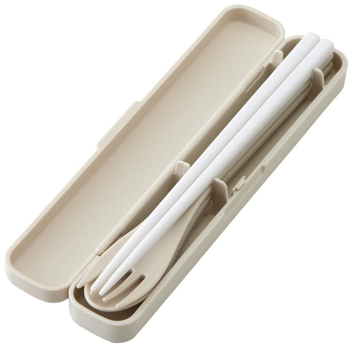 Skater Antibacterial Trio Set Spoon Fork Chopsticks Made in Japan - Dull Gray- Japan Figure Store - #1 Bring To You The Best Japanese Goods