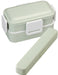 Skater Antibacterial Trio Set- Silent Chopsticks Spoon Fork in Dull Green Made in Japan- Japan Figure Store - #1 Bring To You The Best Japanese Goods