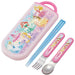 Skater Princess Trio Set - Antibacterial Kids Cutlery 16.5cm Chopsticks & 13cm Spoon/Fork made in Japan- Japan Figure Store - #1 Bring To You The Best Japanese Goods