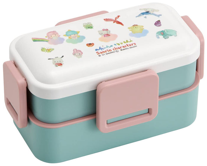 Skater 2-Tier Lunch Box 600ml Sanrio Characters Antibacterial Dome Lid Made in Japan- Japan Figure Store - #1 Bring To You The Best Japanese Goods