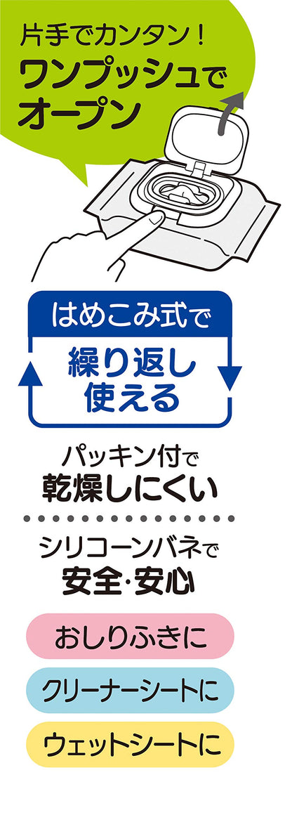 Skater Disney Mickey Mouse Wet Wipe Lid Cover Antibacterial Hand Wipe Wtl1Ag- Japan Figure Store - #1 Bring To You The Best Japanese Goods