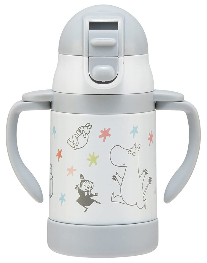 Skater Moomin Star Stainless Steel Baby Mug 240ml with Foldable Handle- Japan Figure Store - #1 Bring To You The Best Japanese Goods