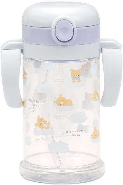 Skater Rilakkuma 370ml Baby Mug with Straw for Girls- Japan Figure Store - #1 Bring To You The Best Japanese Goods
