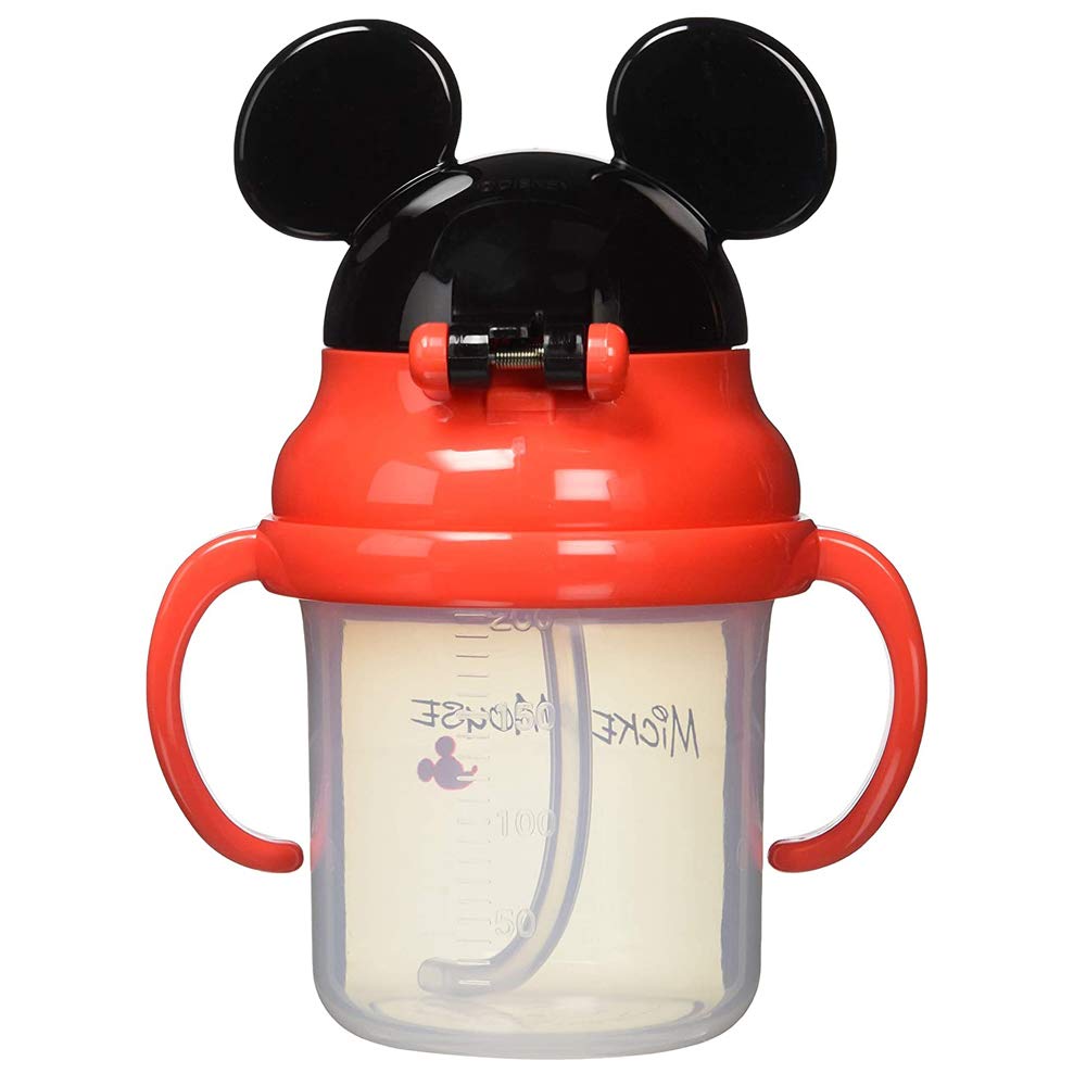Skater 3D Disney Mickey Mouse Baby Straw Hopper Double-Handled 230Ml Mug Ages 8M+- Japan Figure Store - #1 Bring To You The Best Japanese Goods