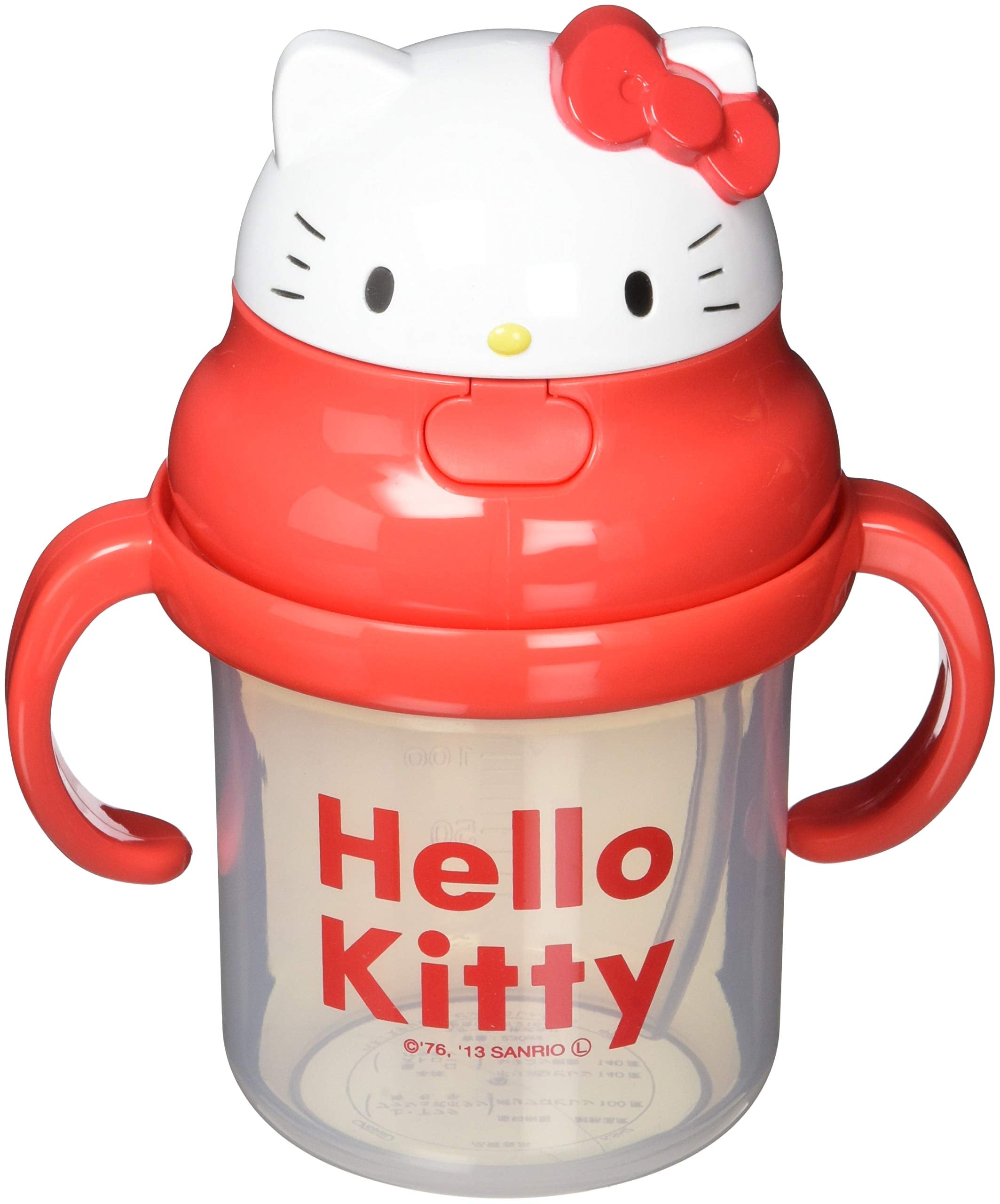 Skater Hello Kitty 3D Double-Handled Baby Straw Hopper Mug 230ml Ages 8 Months+- Japan Figure Store - #1 Bring To You The Best Japanese Goods