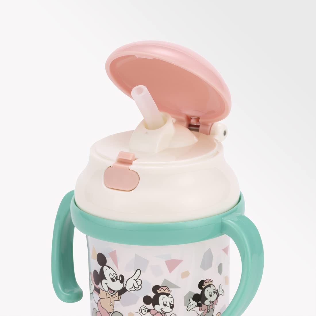 Skater Disney Mickey Mouse Baby Straw Hopper Mug 230ml Two-Handed For 8+ Months- Japan Figure Store - #1 Bring To You The Best Japanese Goods