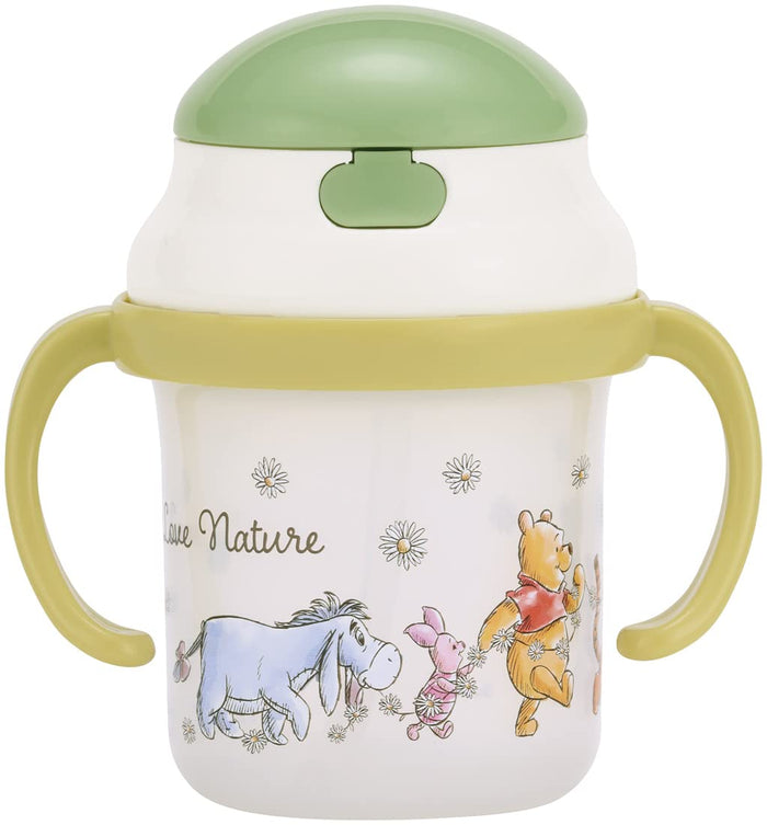 Skater Winnie The Pooh Baby Two-Handed Mug 230ml Silicone Straw Cup for 8+ Months- Japan Figure Store - #1 Bring To You The Best Japanese Goods