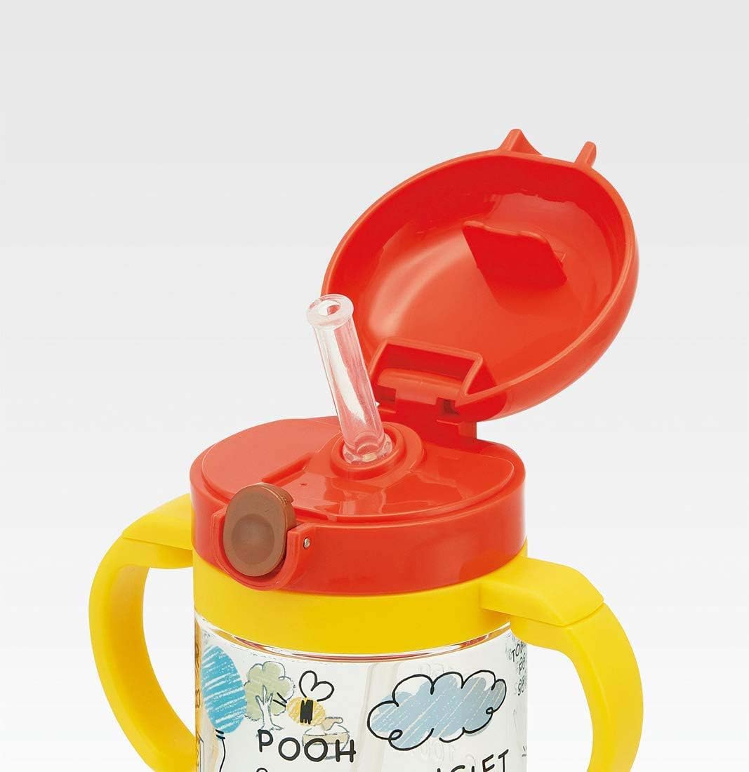 Skater Winnie The Pooh Baby Straw Mug 260ml with Double Handles - Suitable for Ages 1 & up- Japan Figure Store - #1 Bring To You The Best Japanese Goods