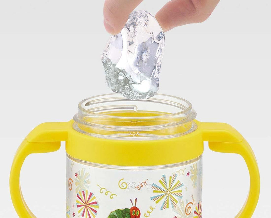 Skater Straw Mug 260ml - Dual-Handle Baby Cup feat. Hungry Caterpillar Design Age 1+ Kshw1N-A- Japan Figure Store - #1 Bring To You The Best Japanese Goods