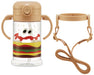 Skater Baby 370ml Straw Mug Burger Conks Design Foldable Handle & Shoulder Strap 1yr+ Suitable- Japan Figure Store - #1 Bring To You The Best Japanese Goods