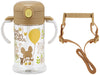Skater Bear School Baby Straw Mug 370ml 1 Year and Up Foldable Handle with Strap- Japan Figure Store - #1 Bring To You The Best Japanese Goods