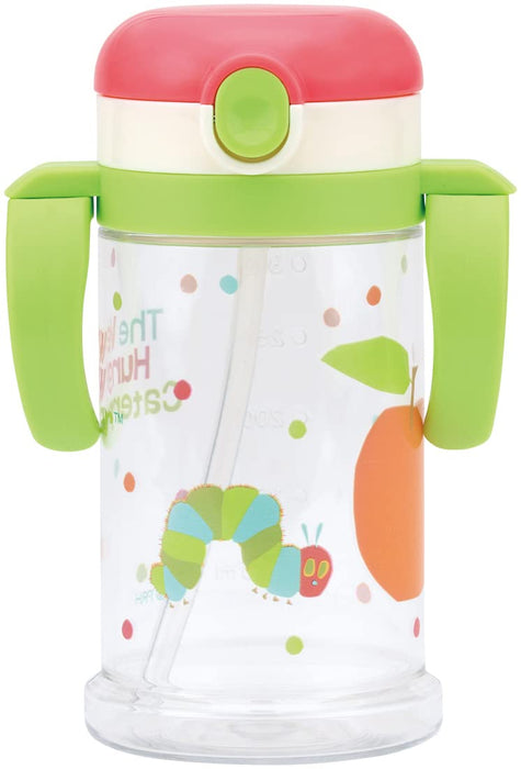 Skater Baby Straw Mug 370ml with Foldable Handle Shoulder Strap Ages 1 and Up Caterpillar Design- Japan Figure Store - #1 Bring To You The Best Japanese Goods