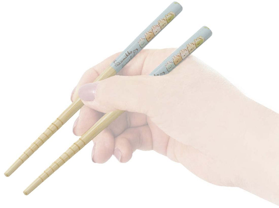 Skater Bamboo Chopsticks Set 16.5cm Sumikko Gurashi Rabbit Garden Theme 3 Pairs- Japan Figure Store - #1 Bring To You The Best Japanese Goods