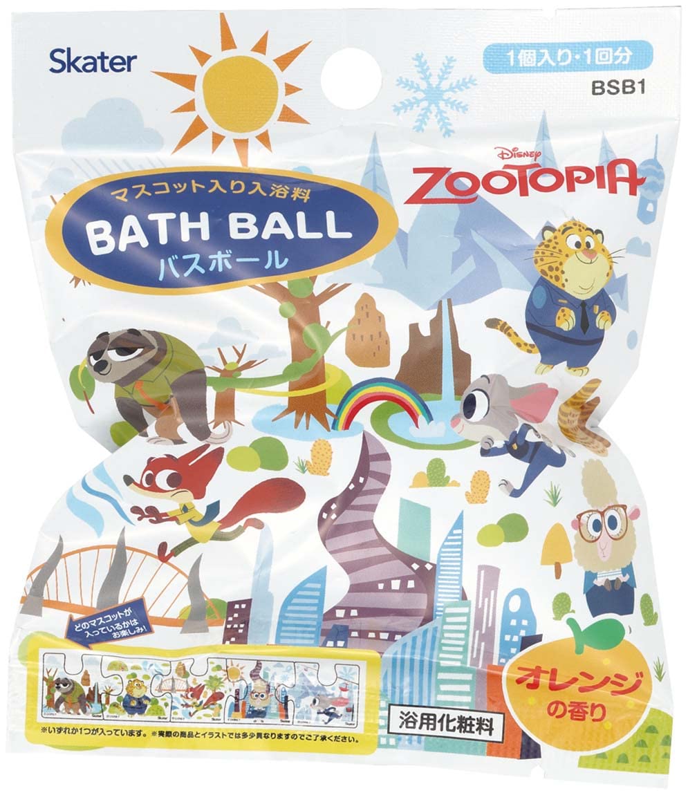 Skater Disney Zootopia Bath Salts Bombs Mascot Set of 20 Bath Balls 1040-A- Japan Figure Store - #1 Bring To You The Best Japanese Goods