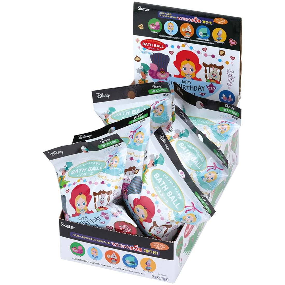 Skater Disney Alice In Wonderland Bath Salts - Set of 10 Bath Bombs Set1056-A- Japan Figure Store - #1 Bring To You The Best Japanese Goods