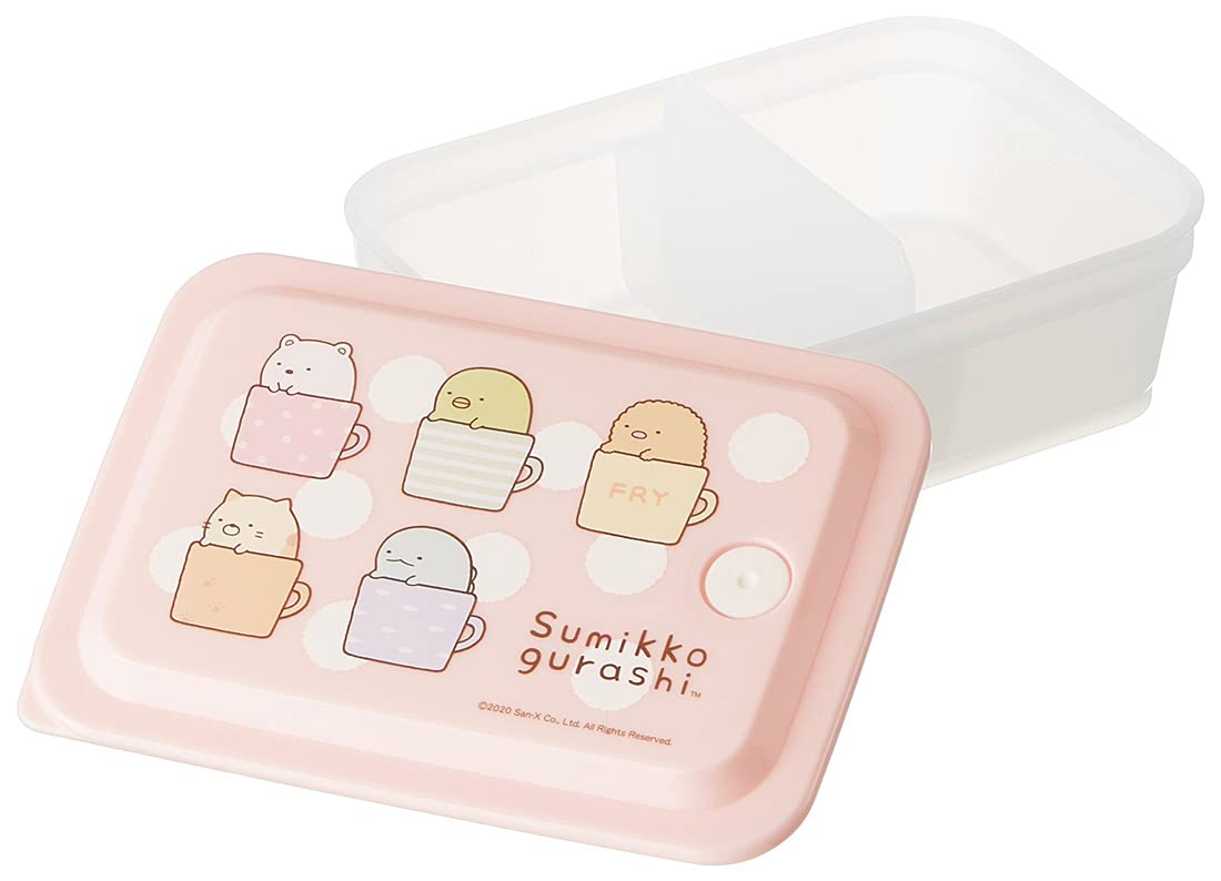 Skater Sumikko Gurashi Bento Box 600ml Fluffy Antibacterial with Air Valve 1 Tier- Japan Figure Store - #1 Bring To You The Best Japanese Goods