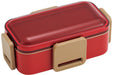Skater 600ml Cherry Red Bento Box with Domed Lid 2 Tiers Antibacterial Softly Served for Women Made in Japan- Japan Figure Store - #1 Bring To You The Best Japanese Goods