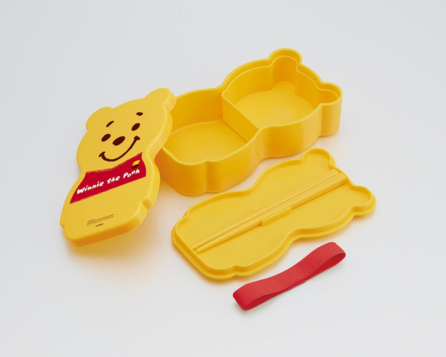 Skater Disney Winnie The Pooh 1 Tier Slim Die Cut Bento Lunch Box- Japan Figure Store - #1 Bring To You The Best Japanese Goods