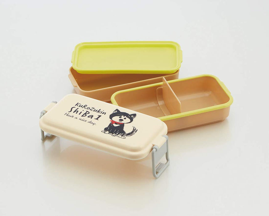 Skater 660ml Skater Bento Box - Black Shiba Inu Enamel-Style Lunch Box - Penw7- Japan Figure Store - #1 Bring To You The Best Japanese Goods