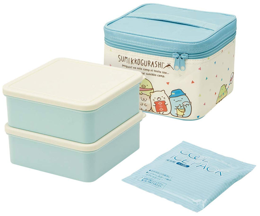 Skater Sumikko Gurashi Bento Box 2240ml with Cooler Bag and Ice Pack for Camping Made in Japan Kcpc2- Japan Figure Store - #1 Bring To You The Best Japanese Goods
