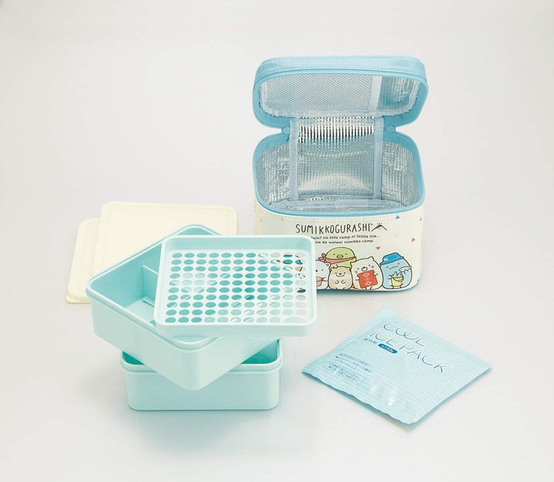 Skater Sumikko Gurashi Bento Box 2240ml with Cooler Bag and Ice Pack for Camping Made in Japan Kcpc2- Japan Figure Store - #1 Bring To You The Best Japanese Goods