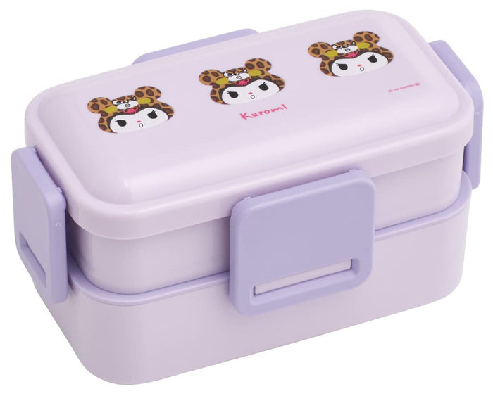 Skater Kuromi Headgear Sanrio Bento Box 600ml Antibacterial 2-Tier Dome Lid Made in Japan- Japan Figure Store - #1 Bring To You The Best Japanese Goods