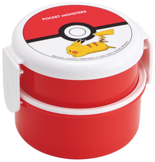 Skater Pokemon Monster Ball Bento Box 500ml 2-Tier Round Antibacterial Made in Japan- Japan Figure Store - #1 Bring To You The Best Japanese Goods