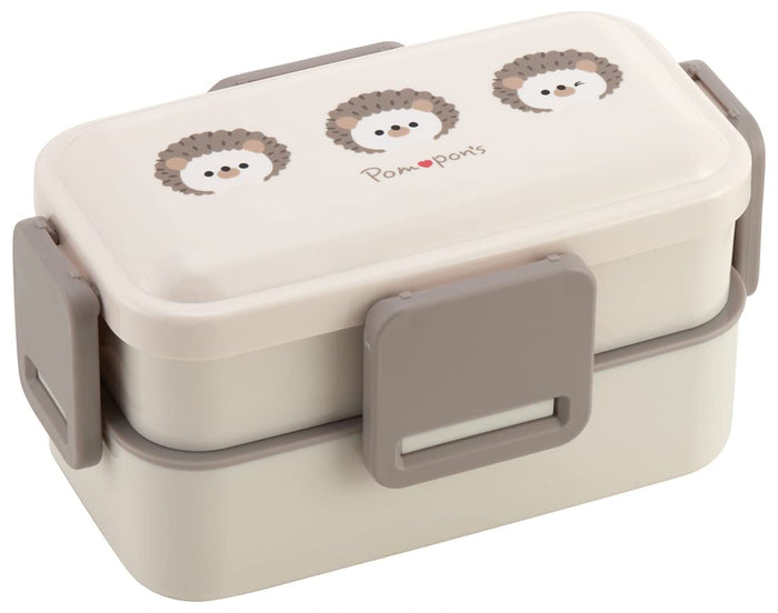 Skater Bento Box 600Ml with 2-Tier Dome-Shaped Lid Pompon's Mouse Design Antibacterial for Women Made in Japan- Japan Figure Store - #1 Bring To You The Best Japanese Goods