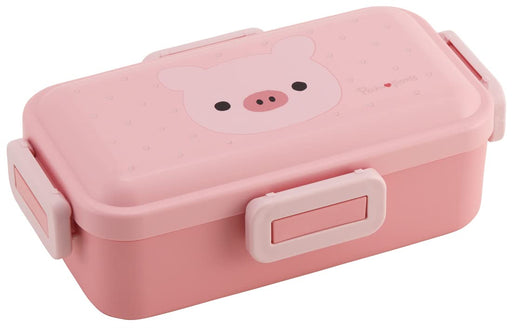 Skater Women's Bento Box 530ml with Antibacterial Lid - Pompon's Pig Soft Dome Design Made in Japan- Japan Figure Store - #1 Bring To You The Best Japanese Goods