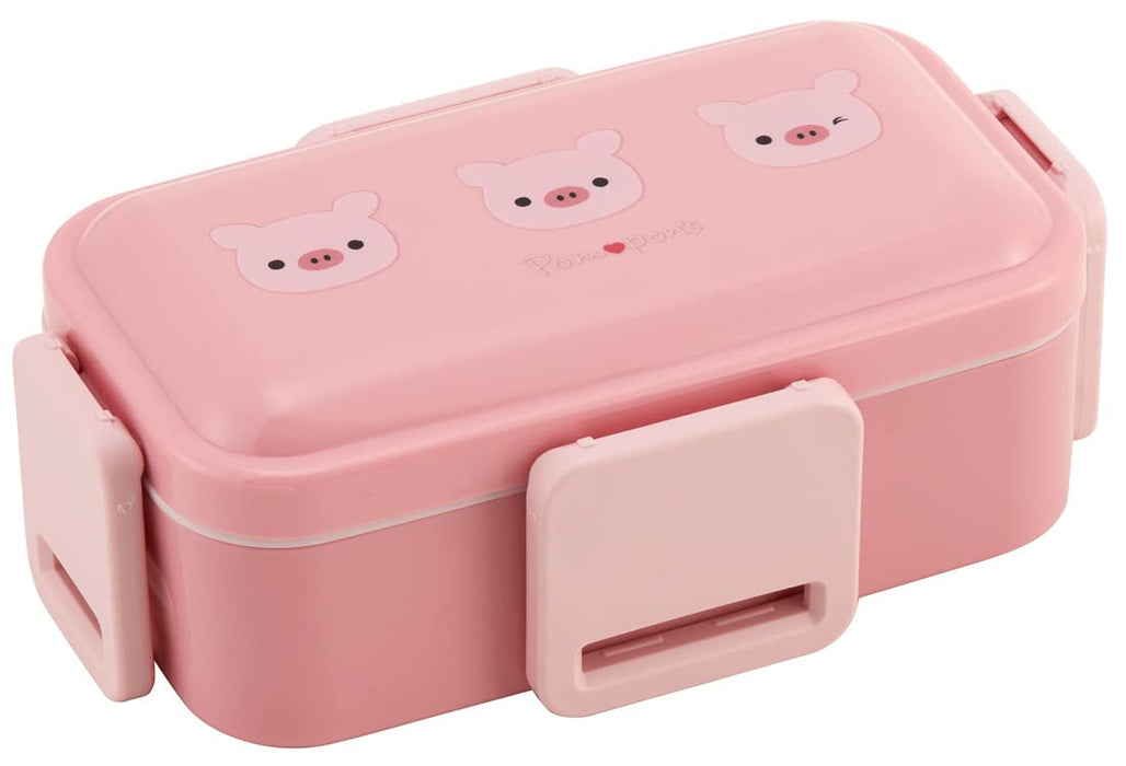Skater 600ml Bento Box for Women with Antibacterial 2-Tier Dome-Shaped Lid Pompon's Pig Design Made in Japan- Japan Figure Store - #1 Bring To You The Best Japanese Goods