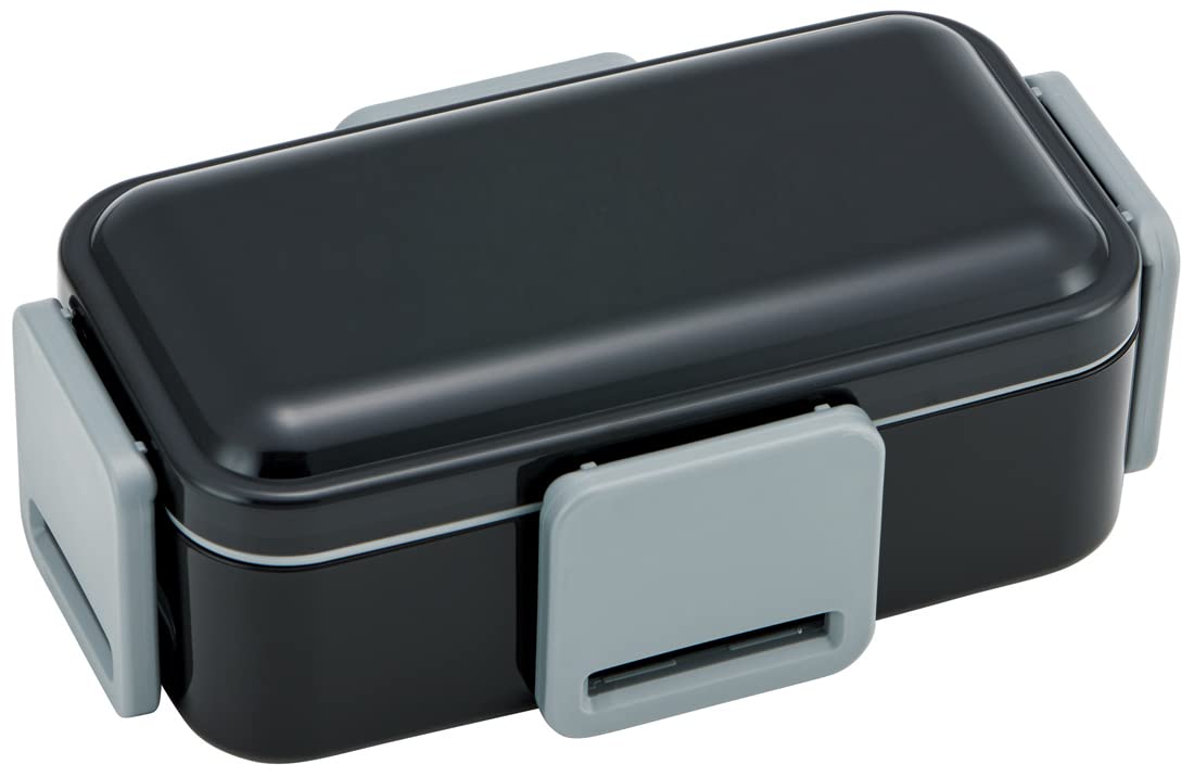 Skater Bento Box 850ml Antibacterial 2 Tier Large Capacity Rich Black For Men Made in Japan- Japan Figure Store - #1 Bring To You The Best Japanese Goods