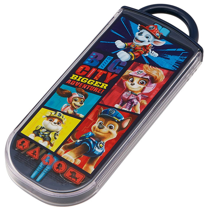 Skater Antibacterial Trio Set for Kids - Paw Patrol Bento Chopsticks Spoon Fork 16.5cm Silver Ion Ag+- Japan Figure Store - #1 Bring To You The Best Japanese Goods