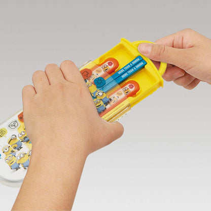 Skater Trio Set: Bento Kids Chopsticks Spoon Fork Minions Fever Edition- Japan Figure Store - #1 Bring To You The Best Japanese Goods