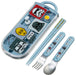 Skater Trio Set Kid's Bento Chopsticks Fork & Spoon - 16.5cm Star Wars & Disney Doodles- Japan Figure Store - #1 Bring To You The Best Japanese Goods