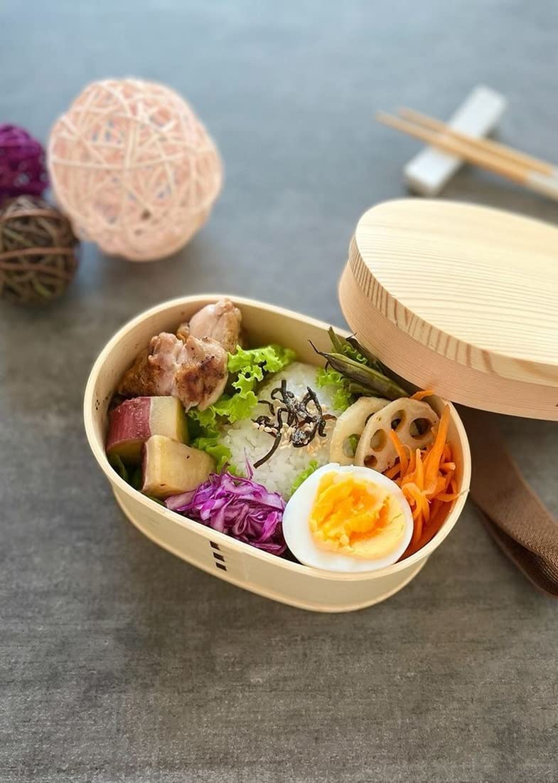 Skater Doraemon 550ml Bentwood Lunch Box with Leak-Resistant Gasket and Belt WLB6- Japan Figure Store - #1 Bring To You The Best Japanese Goods