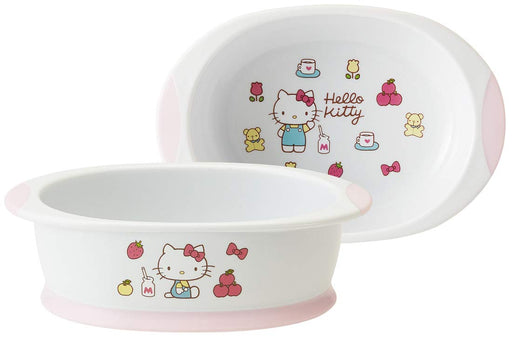 Skater Hello Kitty Baby Bowl 70S Sanrio - Children's Easy Scoop Tableware 16.4x11.3xH5cm- Japan Figure Store - #1 Bring To You The Best Japanese Goods