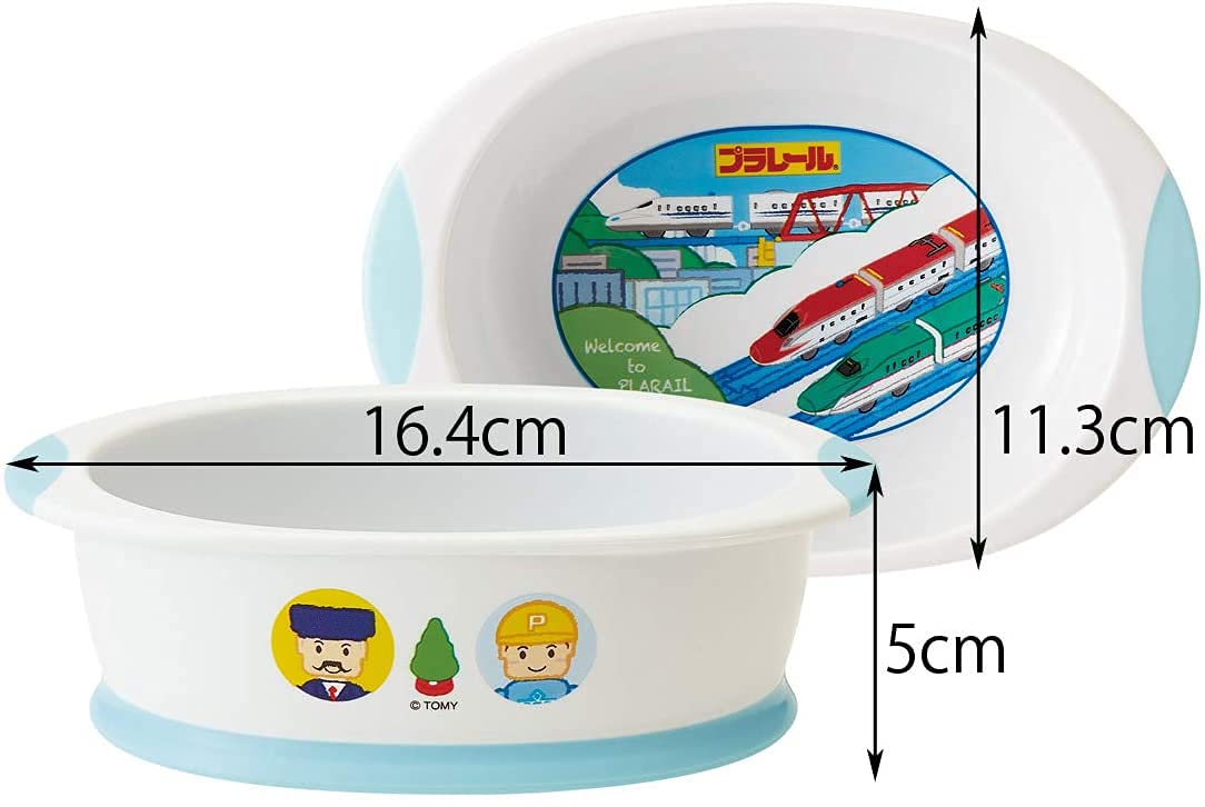 Skater Baby Small Bowl - Easy-to-Scoop Children's Tableware Plarail 19 16.4x11.3xH5cm- Japan Figure Store - #1 Bring To You The Best Japanese Goods