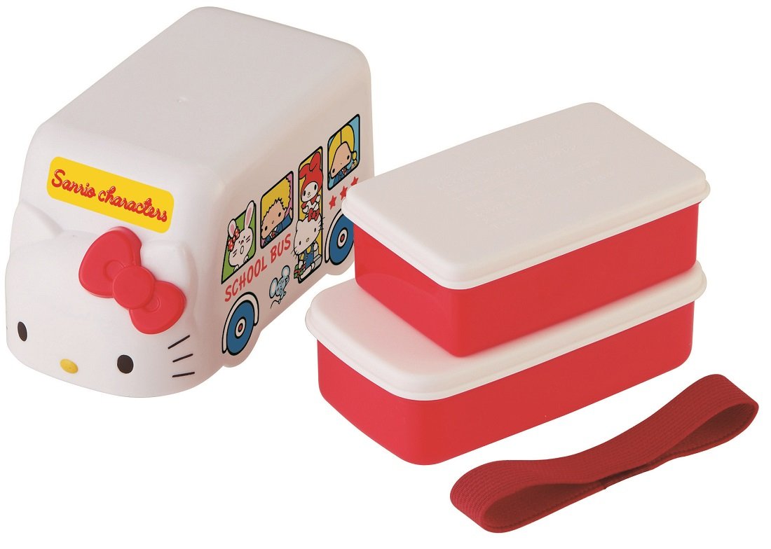 Skater 70's Sanrio Characters Bus-Shaped Lunch Case with Belt by Skater- Japan Figure Store - #1 Bring To You The Best Japanese Goods