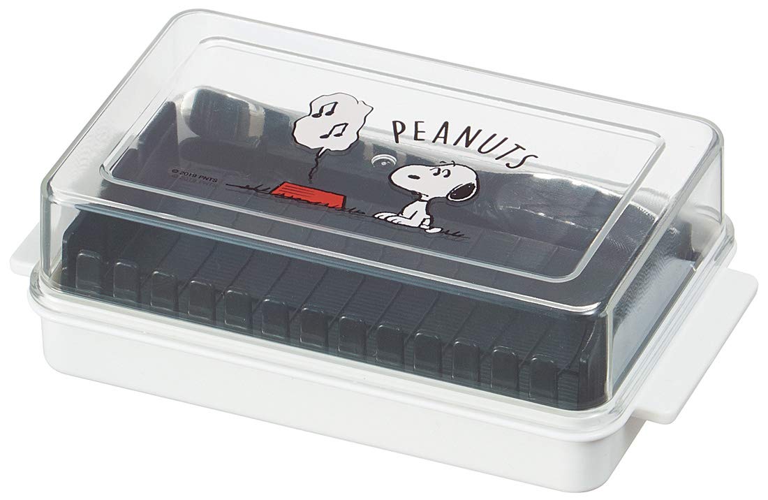 Skater Snoopy BTG1-A Compact Butter Container with Cutting Guide- Japan Figure Store - #1 Bring To You The Best Japanese Goods