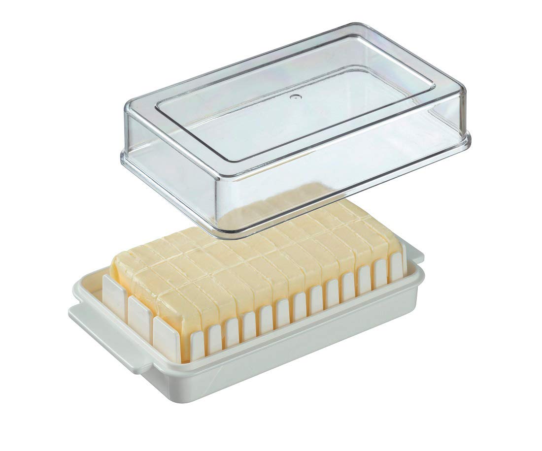 Skater Winnie The Pooh Disney Butter Case Container with Cutter Guide BTG1- Japan Figure Store - #1 Bring To You The Best Japanese Goods